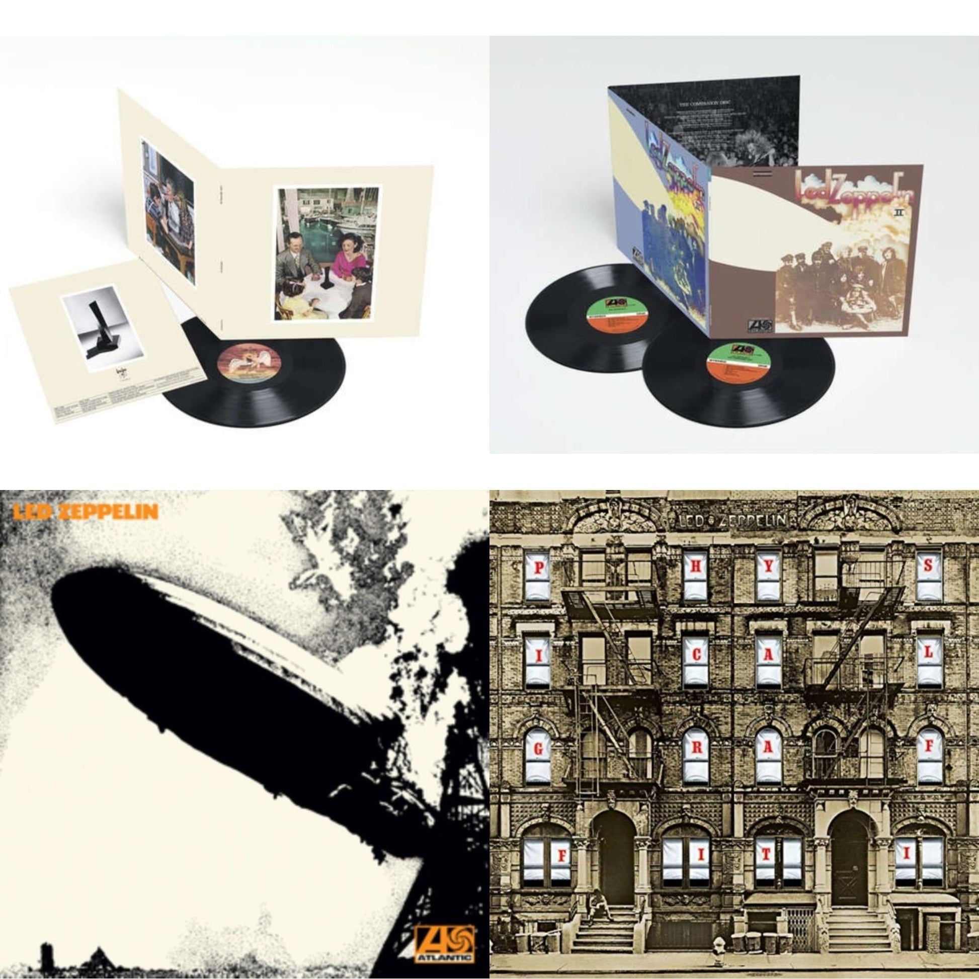 This is a 4 LP Vinyl SKU bundle.
1.This LP Vinyl is brand new.Format: LP VinylMusic Style: Blues RockThis item's title is: Led Zeppelin Ii (Deluxe Remastered/2LP/180)Artist: Led ZeppelinLabel: ATLANTIC CATALOG GROUPBarcode: 081227964382Release Date: 6/3/2014
2.