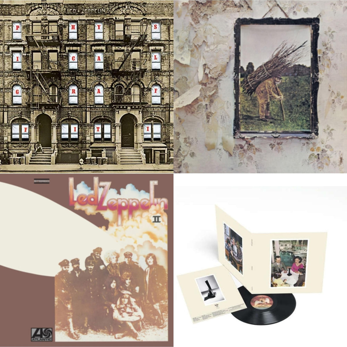 Led Zeppelin Iv & Physical Graffiti (2015 Remaster) & Presence & Led Zeppelin Ii (180G/Remastered)