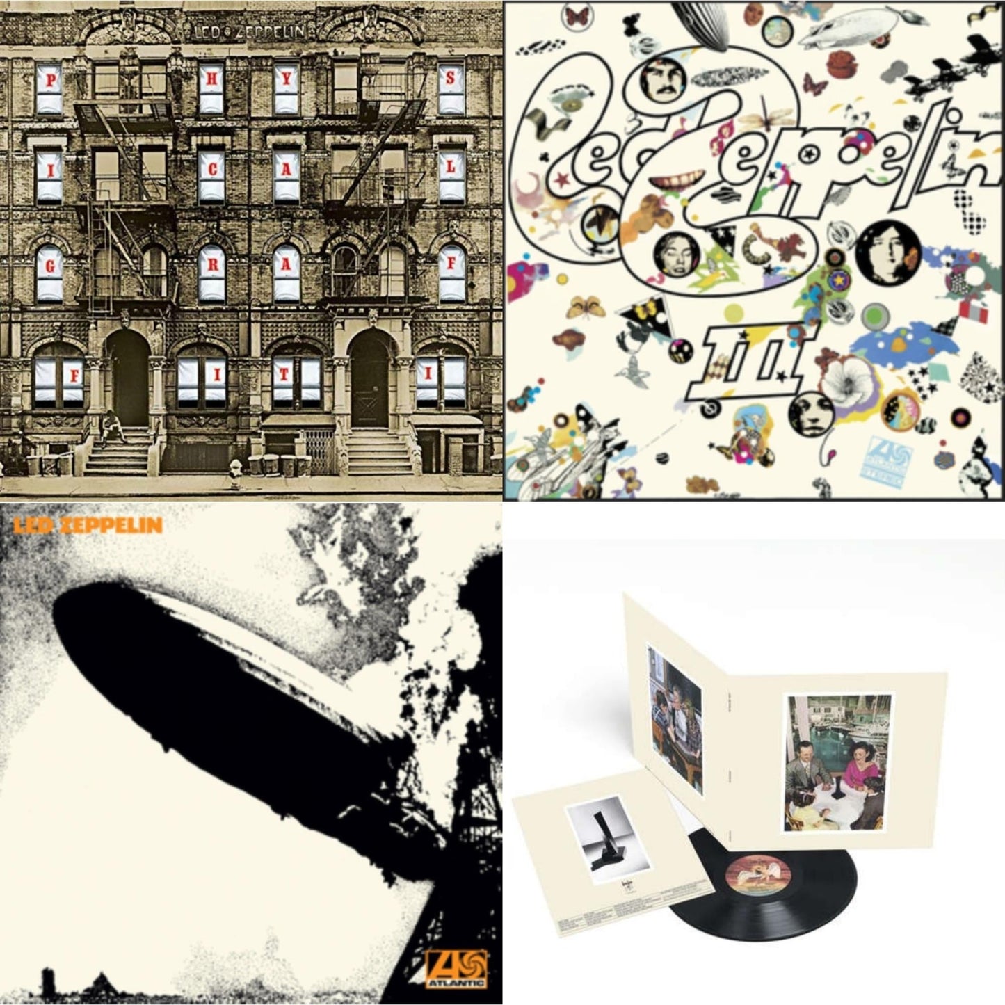 This is a 4 LP Vinyl SKU bundle.
1.This LP Vinyl is brand new.Format: LP VinylMusic Style: Classic RockThis item's title is: Led Zeppelin Iii (Remastered Original/180G)Artist: Led ZeppelinLabel: ATLANTIC CATALOG GROUPBarcode: 081227965761Release Date: 6/3/2014
2.