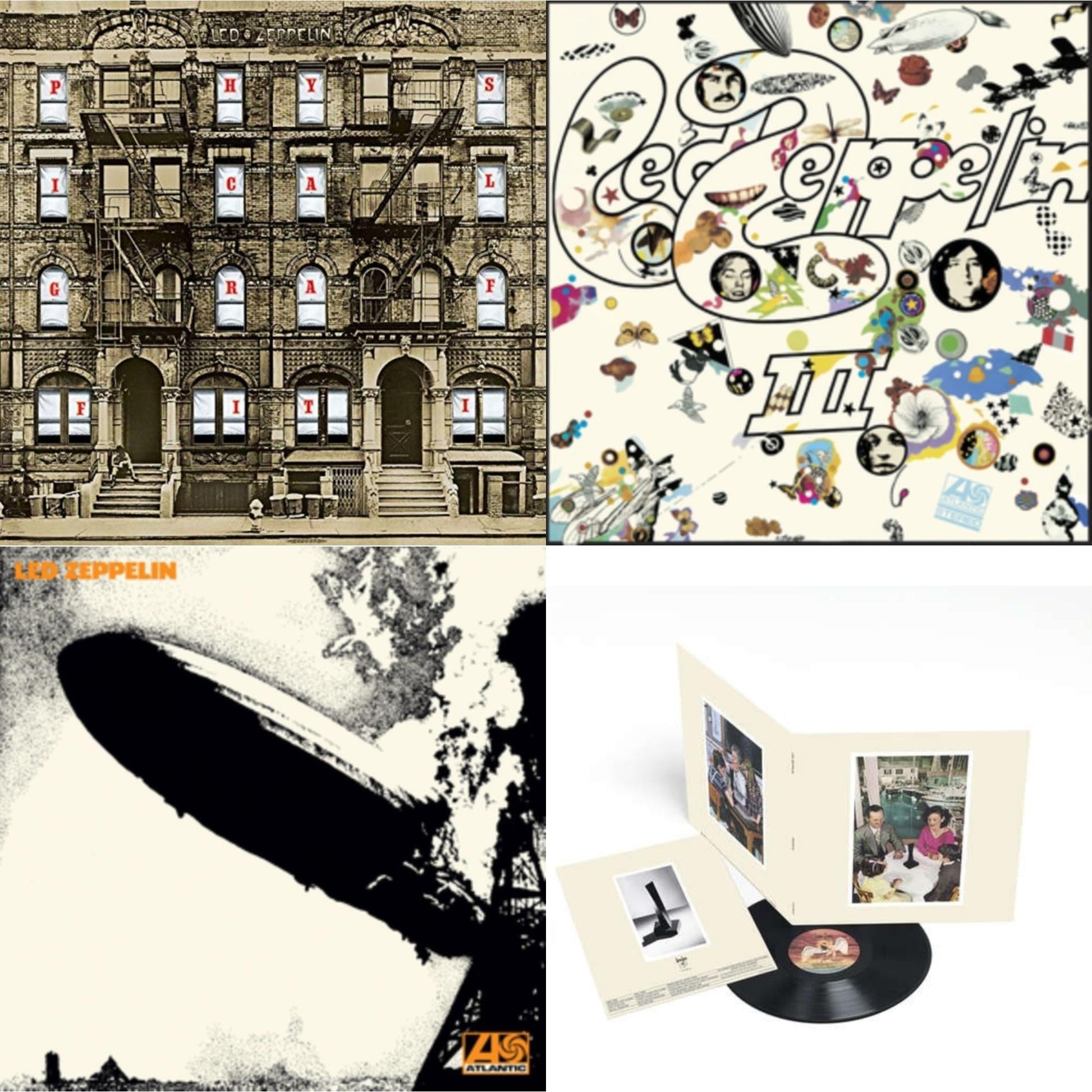 This is a 4 LP Vinyl SKU bundle.
1.This LP Vinyl is brand new.Format: LP VinylMusic Style: Classic RockThis item's title is: Led Zeppelin Iii (Remastered Original/180G)Artist: Led ZeppelinLabel: ATLANTIC CATALOG GROUPBarcode: 081227965761Release Date: 6/3/2014
2.