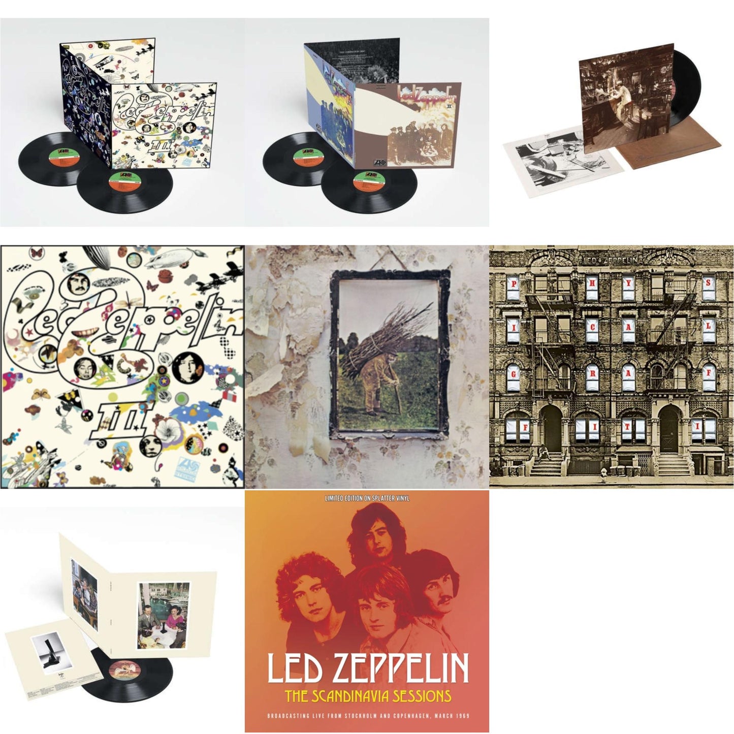 This is a 8 LP Vinyl SKU bundle.
1.This LP Vinyl is brand new.Format: LP VinylMusic Style: Classic RockThis item's title is: Led Zeppelin Iii (2LP/180G)Artist: Led ZeppelinLabel: ATLANTIC CATALOG GROUPBarcode: 081227964368Release Date: 6/3/2014
2.This LP Vinyl is brand new.