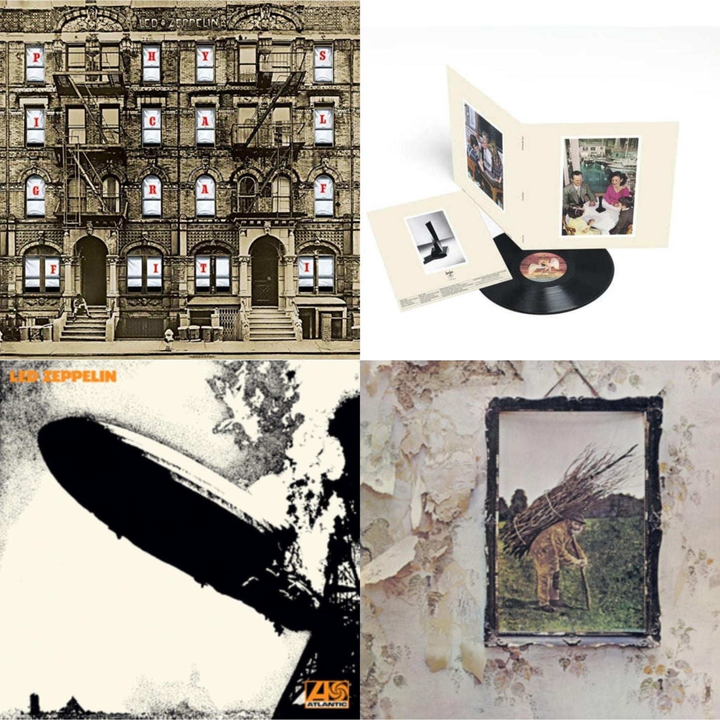 This is a 4 LP Vinyl SKU bundle.
1.This LP Vinyl is brand new.Format: LP VinylMusic Style: Hard RockThis item's title is: Led Zeppelin IvArtist: Led ZeppelinLabel: ATLANTIC CATALOG GROUPBarcode: 081227965778Release Date: 10/27/2014
2.This LP Vinyl is brand new.