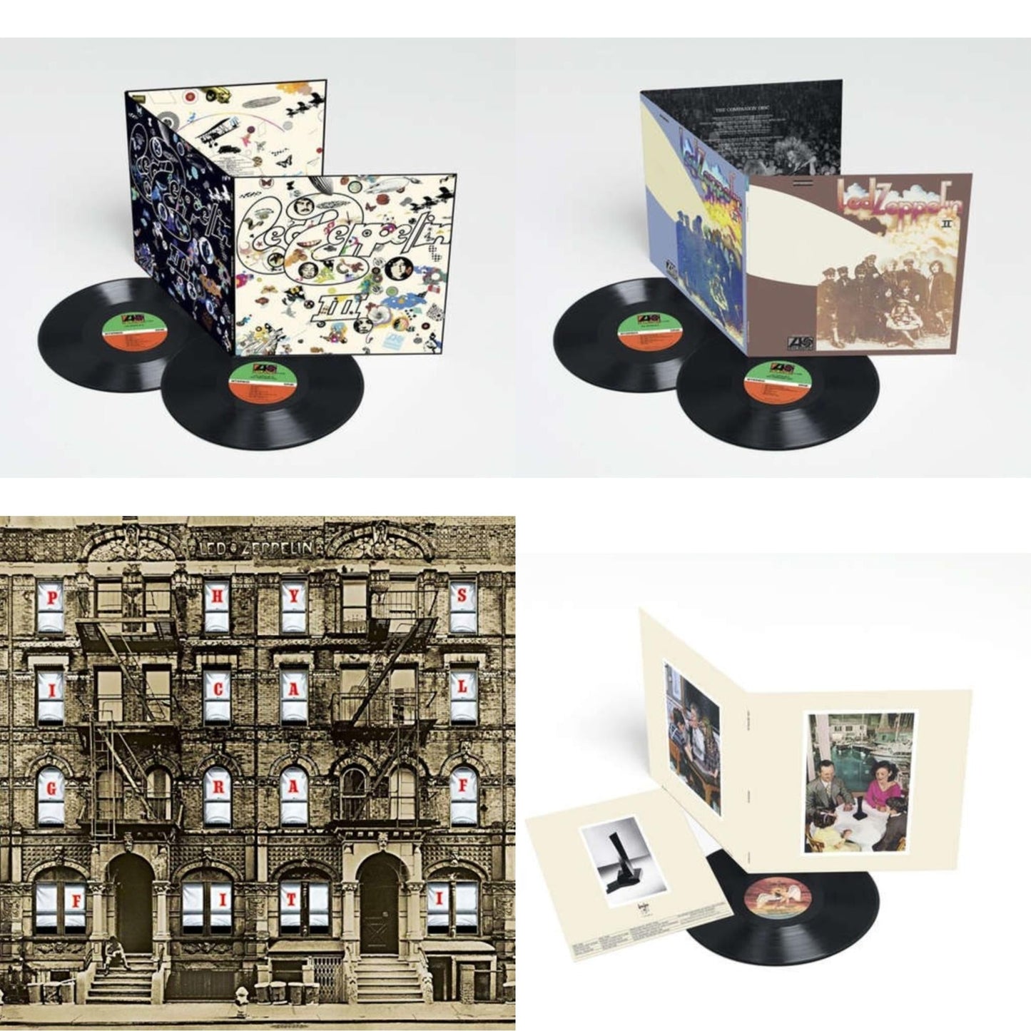 Led Zeppelin Iii (2LP/180G) & Led Zeppelin Ii (Deluxe Remastered/2LP/180) & Physical Graffiti (2015 Remaster) & Presence