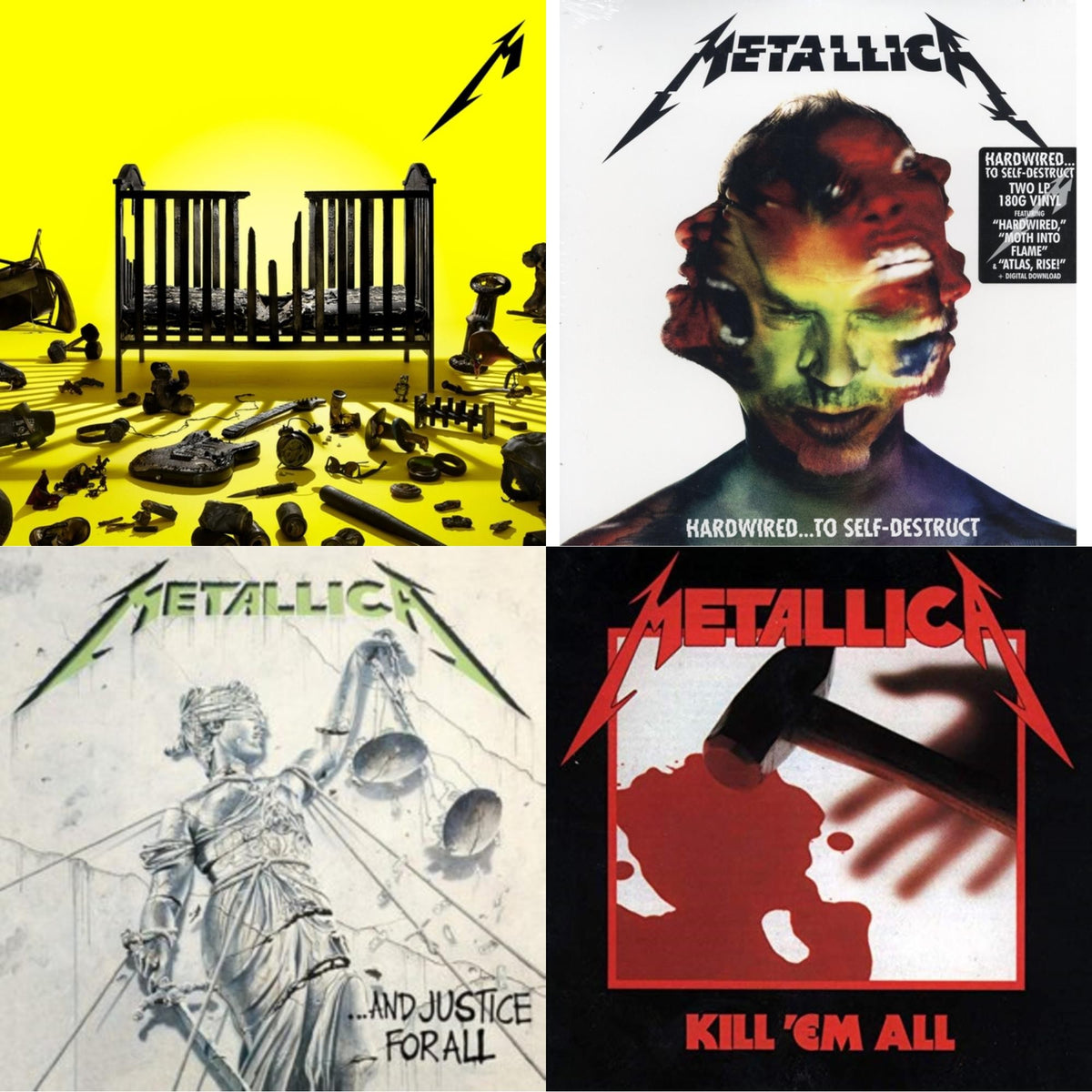 72 Seasons (2LP) & Kill Em All (180G) & Hardwired To Self-Destruct (2LP/180G/Dl Card) & And Justice For All (Remastered)