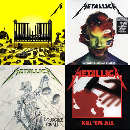 72 Seasons (2LP) & Kill Em All (180G) & Hardwired To Self-Destruct (2LP/180G/Dl Card) & And Justice For All (Remastered)