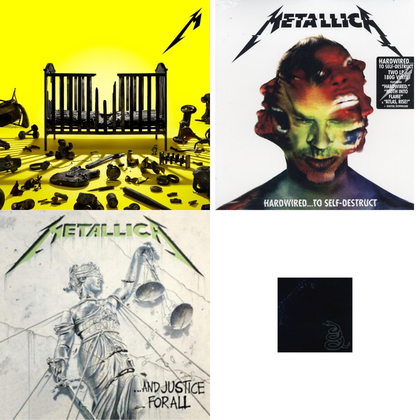 72 Seasons (2LP) & Metallica (Remastered/2LP) & Hardwired To Self-Destruct (2LP/180G/Dl Card) & And Justice For All (Remastered)