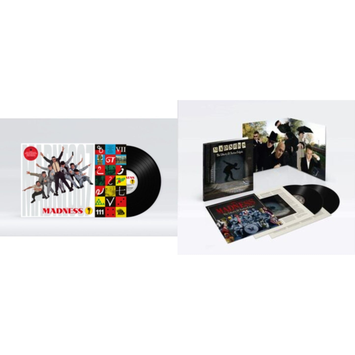 This is a 2 LP Vinyl SKU bundle.
1.This LP Vinyl is brand new.Format: LP VinylMusic Style: Pop RockThis item's title is: 7Artist: MadnessLabel: SALVOBarcode: 4050538618778Release Date: 4/30/2021
2.This LP Vinyl is brand new.