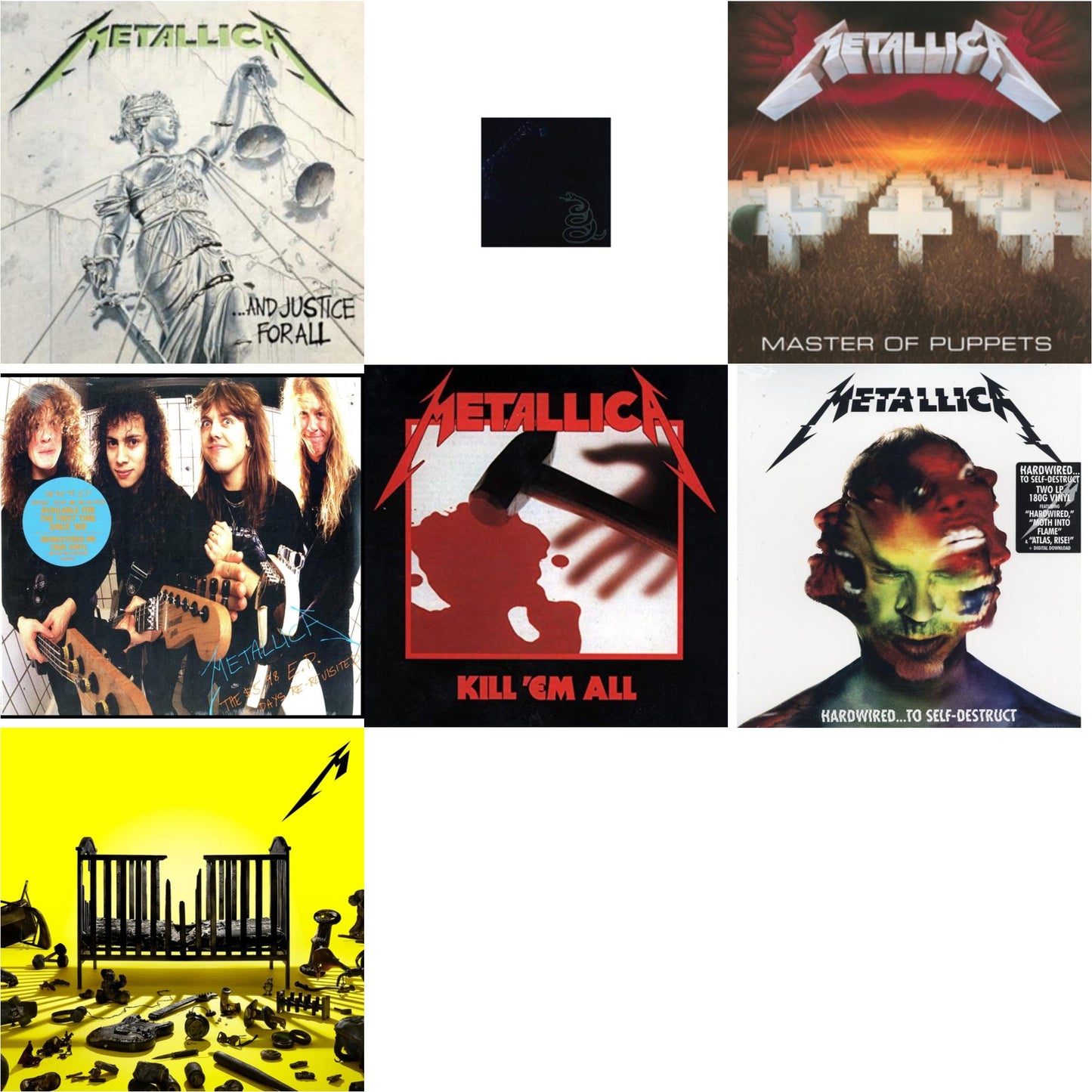72 Seasons (2LP) & Metallica (Remastered/2LP) & Kill Em All (180G) & Master Of Puppets (Remastered) & Hardwired To Self-Destruct (2LP/180G/Dl Card) & $5.98 Ep: Garage Days Re-Revisited (Remastered) & And Justice For All (Remastered)