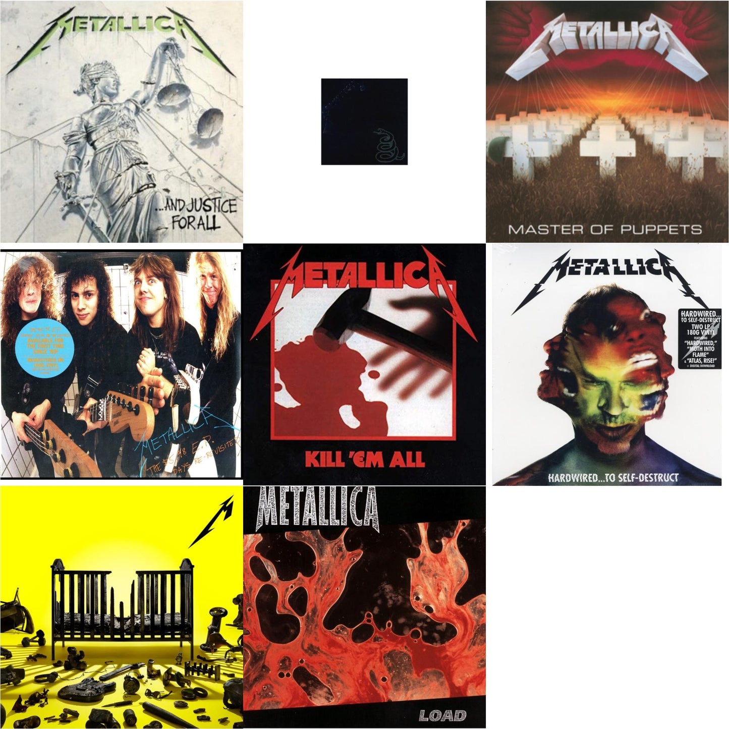 72 Seasons (2LP) & Metallica (Remastered/2LP) & Load & Kill Em All (180G) & Master Of Puppets (Remastered) & Hardwired To Self-Destruct (2LP/180G/Dl Card) & $5.98 Ep: Garage Days Re-Revisited (Remastered) & And Justice For All (Remastered)