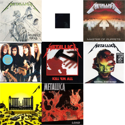 72 Seasons (2LP) & Metallica (Remastered/2LP) & Load & Kill Em All (180G) & Master Of Puppets (Remastered) & Hardwired To Self-Destruct (2LP/180G/Dl Card) & $5.98 Ep: Garage Days Re-Revisited (Remastered) & And Justice For All (Remastered)