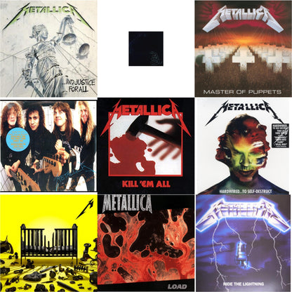 Metallica - 72 Seasons (2LP) & Metallica (Remastered/2LP) & Load & Kill Em All (180G) & Ride The Lightning (180G) & Master Of Puppets (Remastered) & Hardwired To Self-Destruct (2LP/180G/Dl Card) & $5.98 Ep: Garage Days Re-Revisited (Remastered) & And