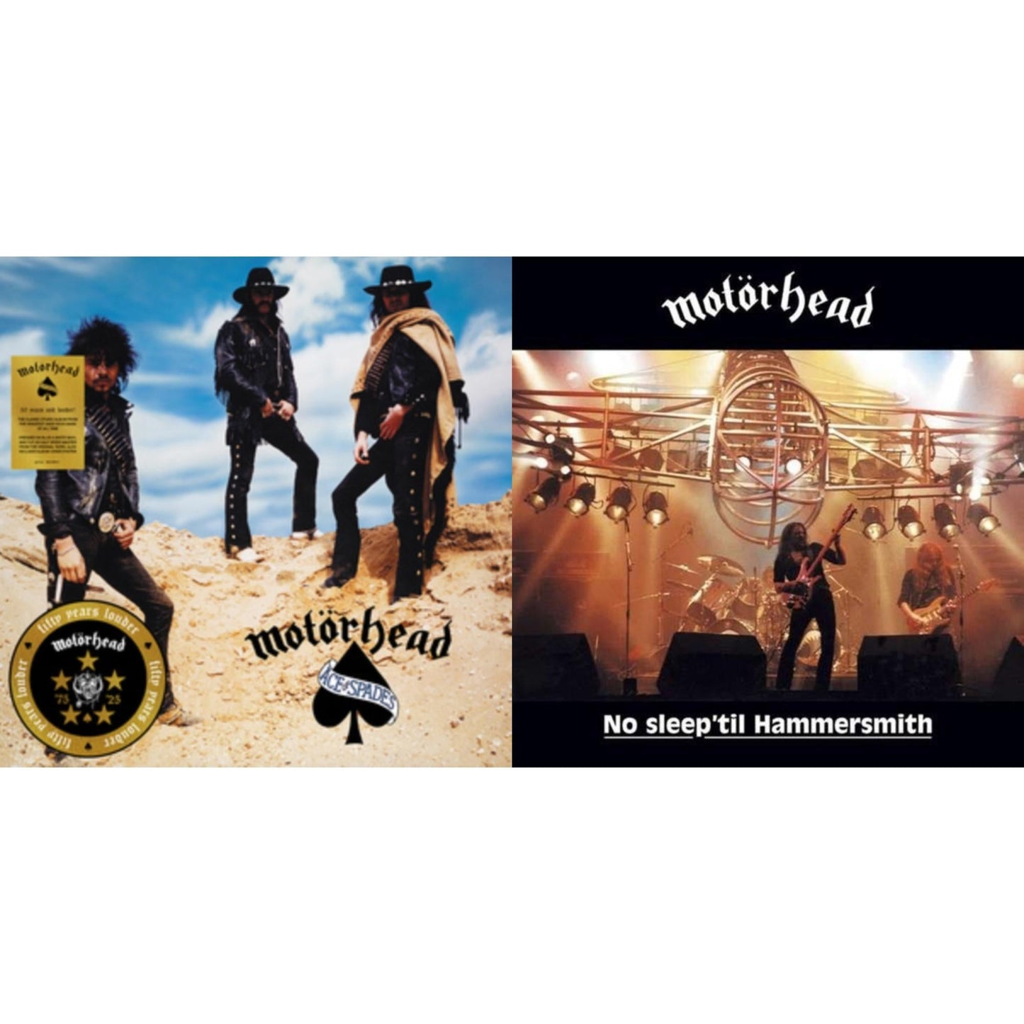 Ace Of Spades (50Th Anniversary) (Blue/White LP Vinyl/Half-Speed Master) & No Sleep Til Hammersmith