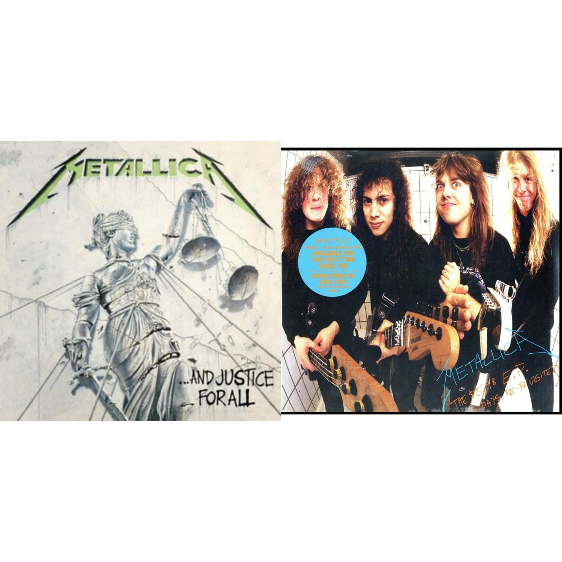 This is a 2 LP Vinyl SKU bundle.
1.This LP Vinyl is brand new.Format: LP VinylThis item's title is: $5.98 Ep: Garage Days Re-Revisited (Remastered)Artist: MetallicaBarcode: 858978005707Release Date: 4/13/2018
2.This LP Vinyl is brand new.
