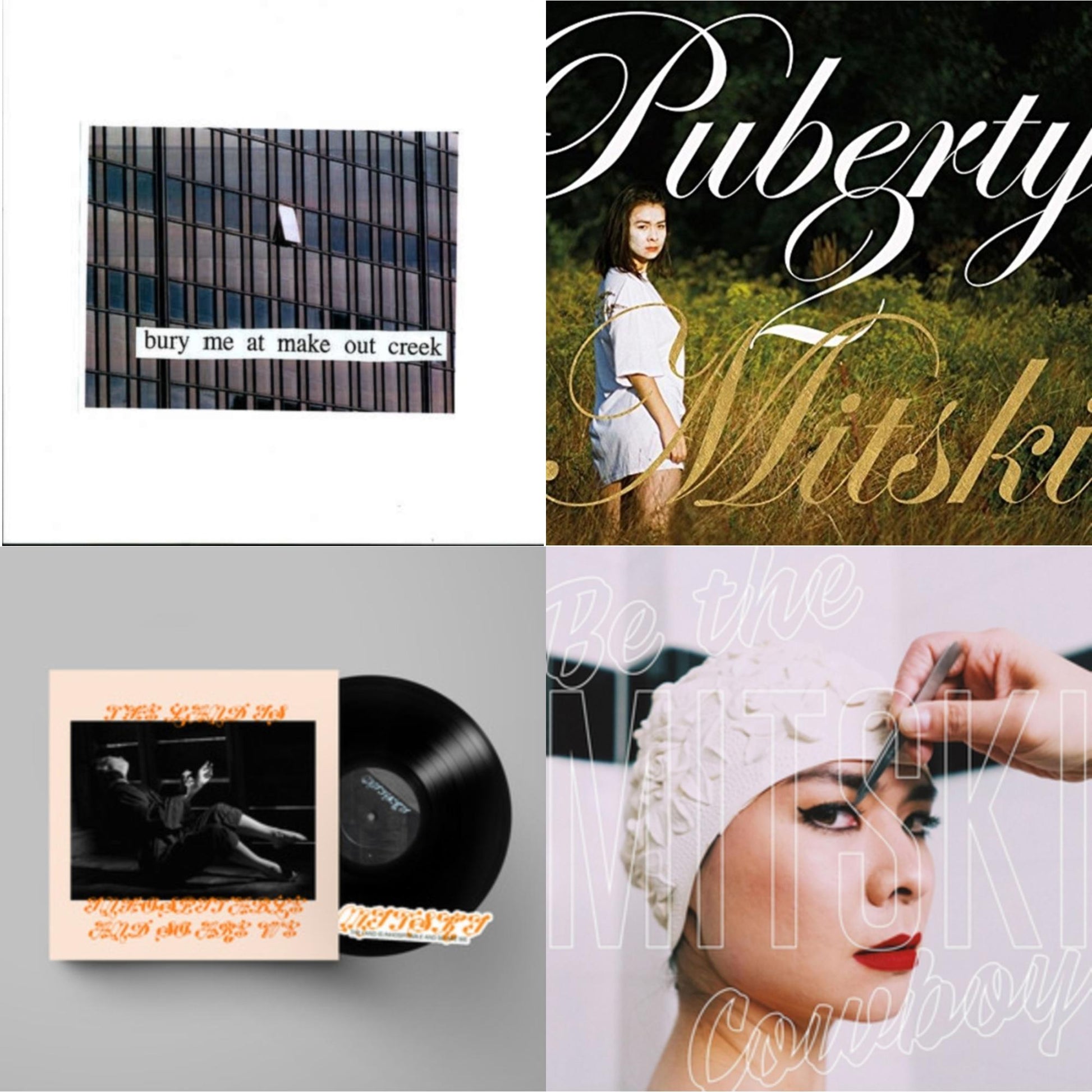 This is a 4 LP Vinyl SKU bundle.
1.This LP Vinyl is brand new.Format: LP VinylMusic Style: Alternative RockThis item's title is: Bury Me At Makeout CreekArtist: MitskiLabel: Dead OceansBarcode: 656605142210Release Date: 11/11/2014
2.This LP Vinyl is brand new.