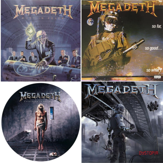 Rust In Peace & So Far So Good So What & Countdown To Extinction (Picture Disc) & Dystopia