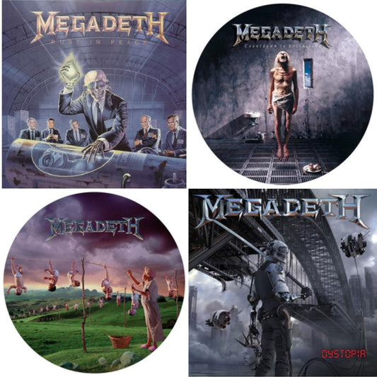 Rust In Peace & Countdown To Extinction (Picture Disc) & Youthanasia (Picture Disc) & Dystopia