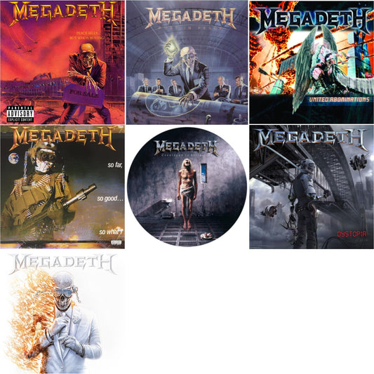 Peace Sells But Who's Buying & Rust In Peace & United Abominations & So Far So Good So What & Countdown To Extinction (Picture Disc) & Dystopia & Megadeth (2LP)