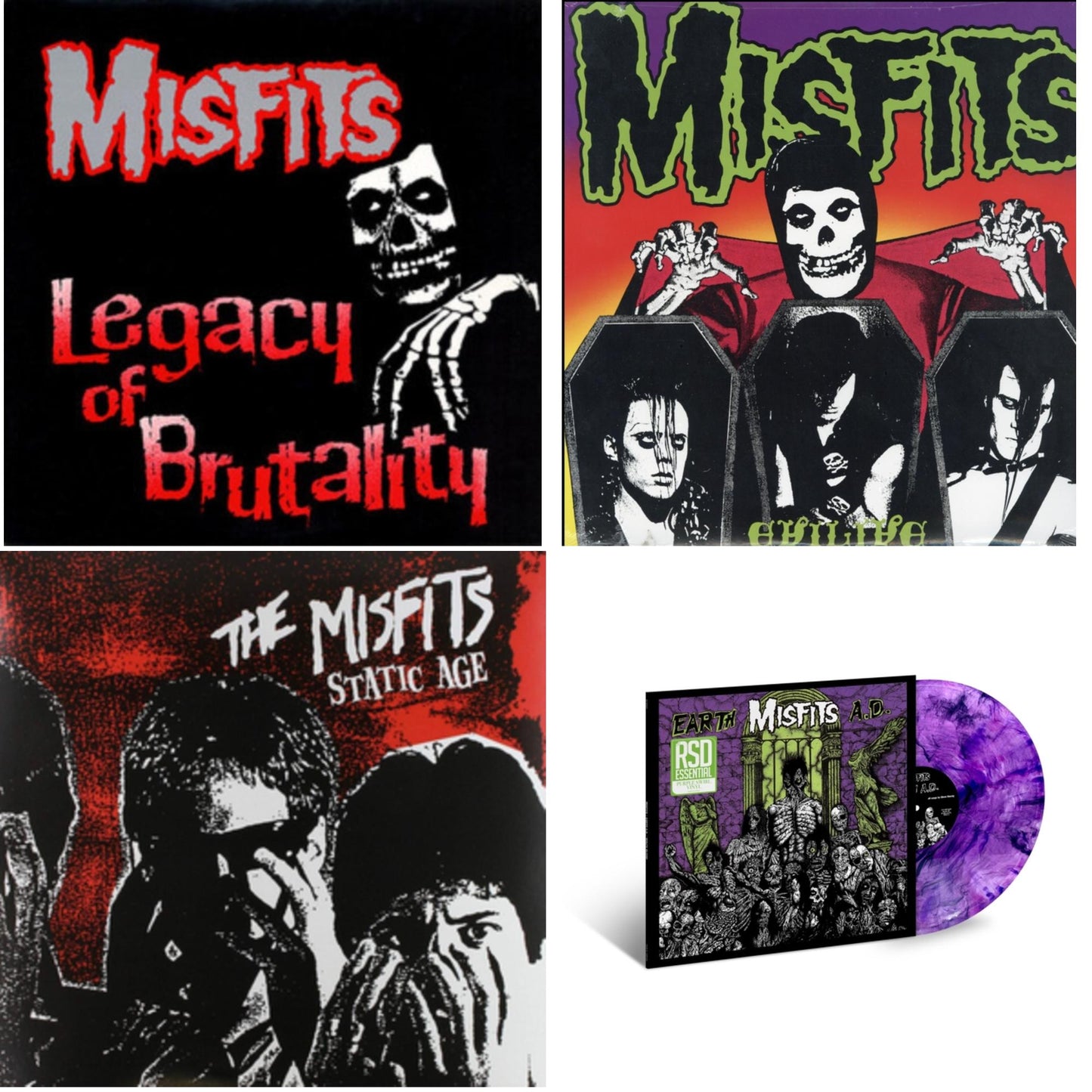 Legacy Of Brutality & Evilive & Static Age & Earth A.D. / Wolfs Blood (Purple Swirl LP Vinyl) (Rsd Essential)