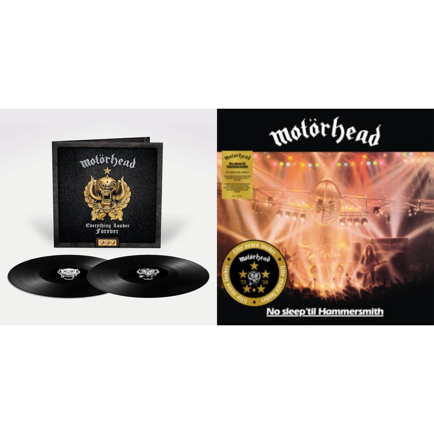 Everything Louder Forever - The Very Best Of (2LP) & No Sleep Til Hammersmith (50Th Anniversary) (Yellow/Black LP Vinyl/Half-Speed)