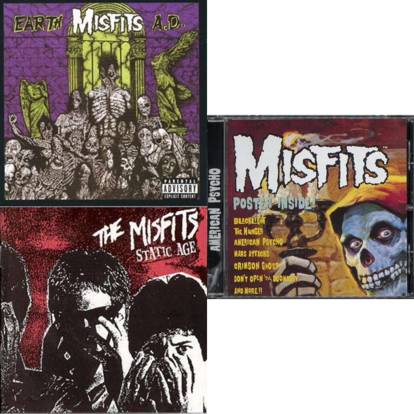 Earth A.D. / Die Die My Darling & Static Age & American Psycho