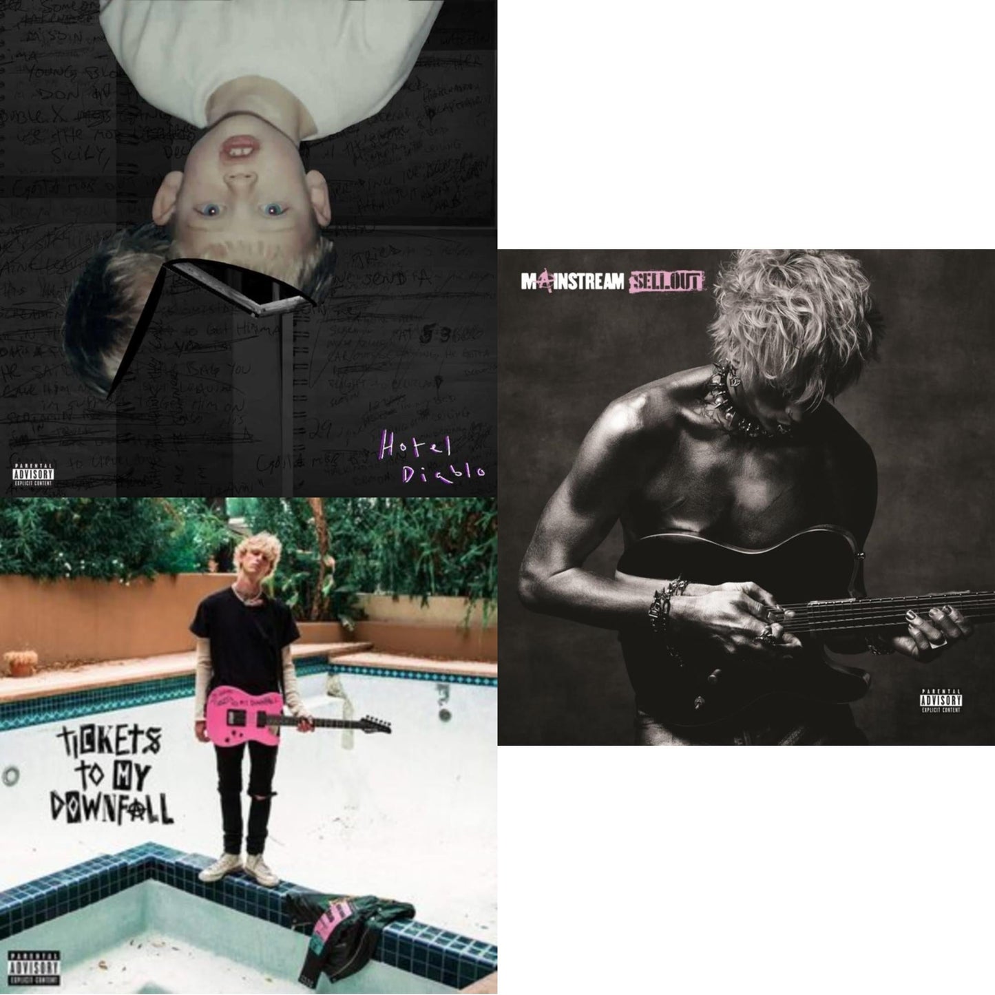 This is a 3 LP Vinyl SKU bundle.
1.This LP Vinyl is brand new.Format: LP VinylMusic Style: Alternative RockThis item's title is: Mainstream Sellout (X)Artist: MgkLabel: BAD BOY / INTERSCOPEBarcode: 602445544479Release Date: 6/24/2022
2.This LP Vinyl is brand new.