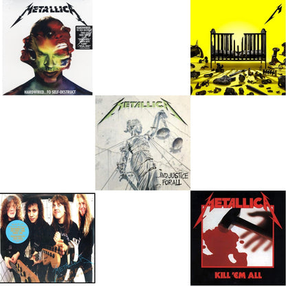 72 Seasons (2LP) & Kill Em All (180G) & Hardwired To Self-Destruct (2LP/180G/Dl Card) & $5.98 Ep: Garage Days Re-Revisited (Remastered) & And Justice For All (Remastered)