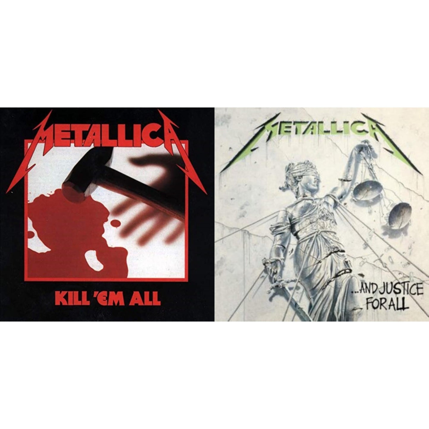 Metallica - Kill Em All (180G) & And Justice For All (Remastered) - LP Vinyl Bundle