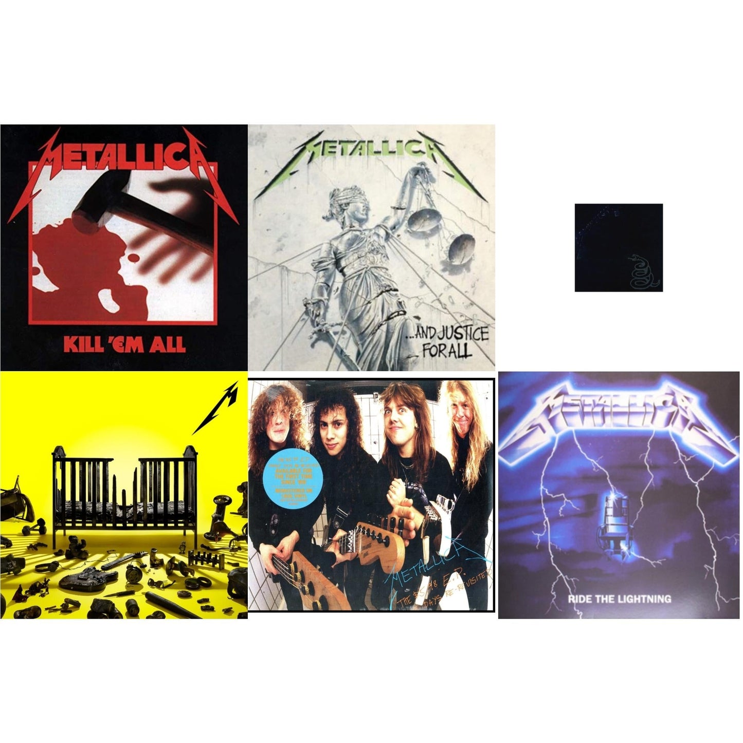 72 Seasons (2LP) & Metallica (Remastered/2LP) & Kill Em All (180G) & Ride The Lightning (180G) & $5.98 Ep: Garage Days Re-Revisited (Remastered) & And Justice For All (Remastered)