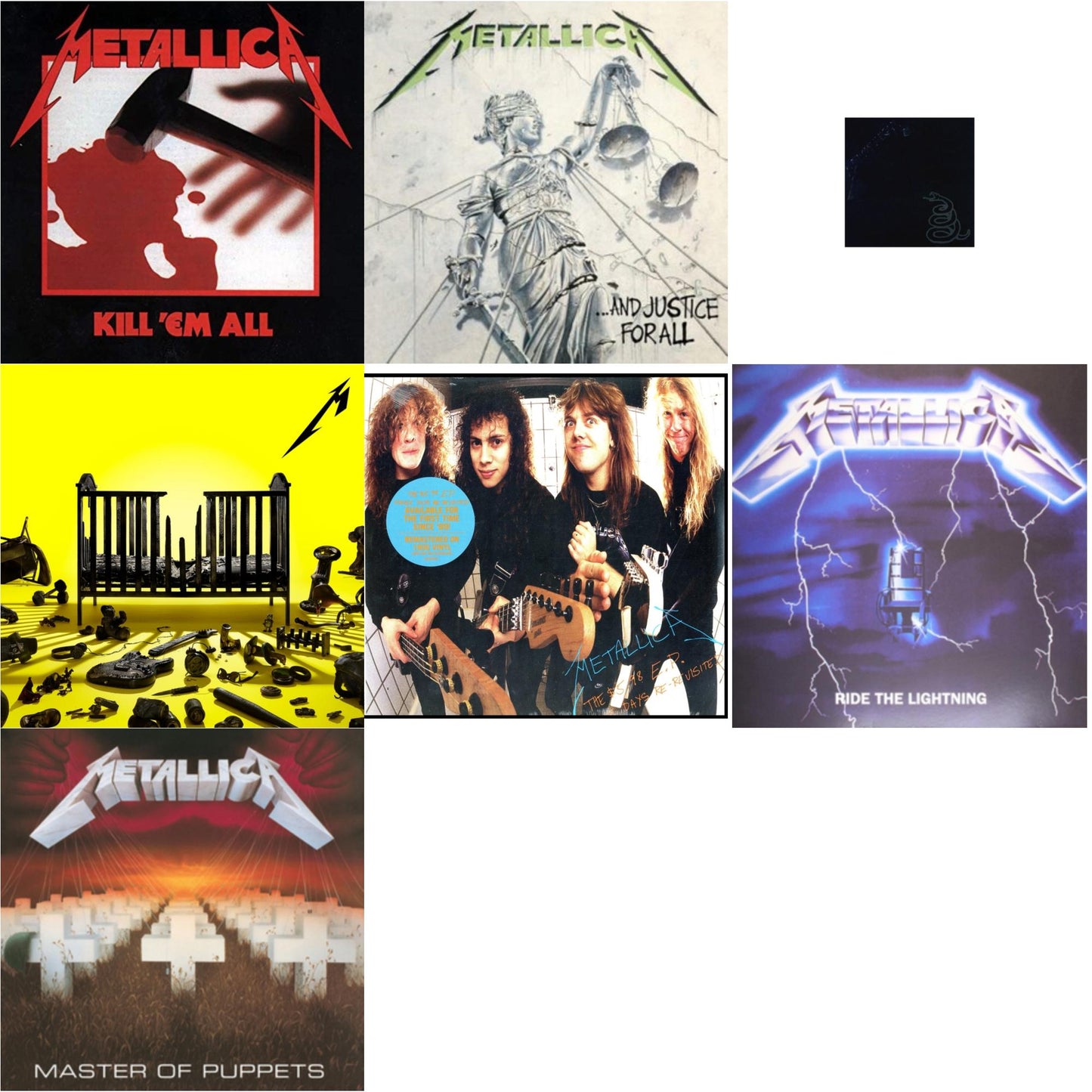 72 Seasons (2LP) & Metallica (Remastered/2LP) & Kill Em All (180G) & Ride The Lightning (180G) & Master Of Puppets (Remastered) & $5.98 Ep: Garage Days Re-Revisited (Remastered) & And Justice For All (Remastered)