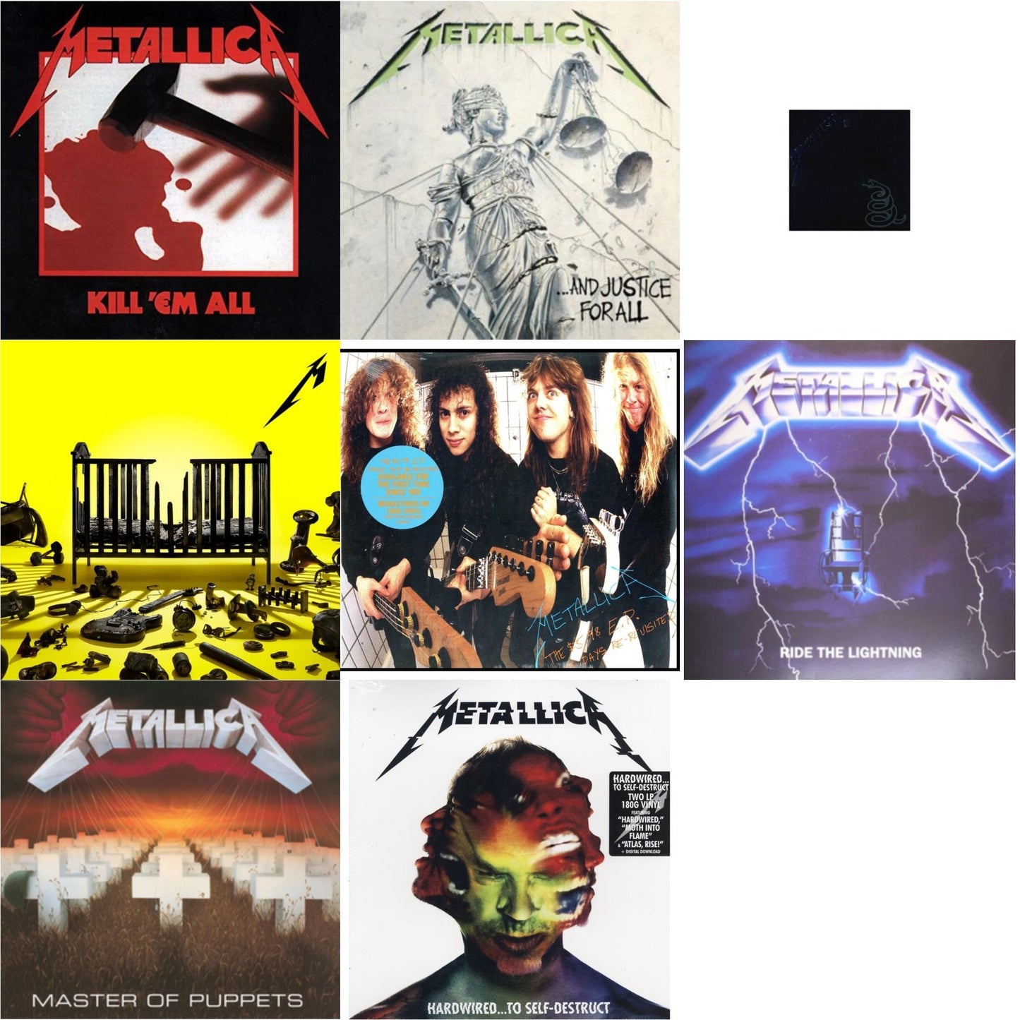 Metallica - 72 Seasons (2LP) & Metallica (Remastered/2LP) & Kill Em All (180G) & Ride The Lightning (180G) & Master Of Puppets (Remastered) & Hardwired To Self-Destruct (2LP/180G/Dl Card) & $5.98 Ep: Garage Days Re-Revisited (Remastered) & And
