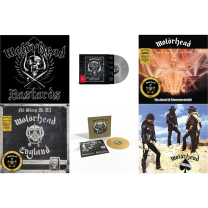Bastards (Black/Red Splatter LP Vinyl) & Kiss Of Death & No Sleep Til Hammersmith (50Th Anniversary) (Yellow/Black LP Vinyl/Half-Speed) & No Sleep At All (50Th Anniversary) (Clear/Black-White Splatter LP Vinyl) & Manticore Tapes (Gold LP Vinyl)