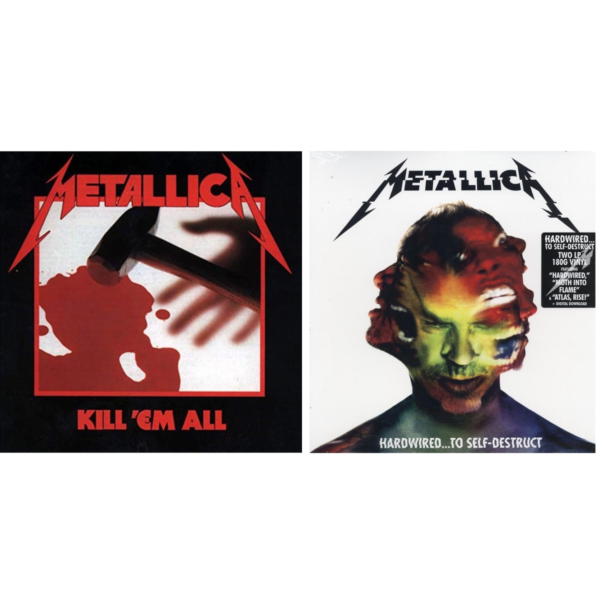 This is a 2 LP Vinyl SKU bundle.
1.This LP Vinyl is brand new.Format: LP VinylThis item's title is: Kill Em All (180G)Artist: MetallicaLabel: RHINO/BLACKENED RECORDINGSBarcode: 858978005035Release Date: 4/15/2016
2.This LP Vinyl is brand new.