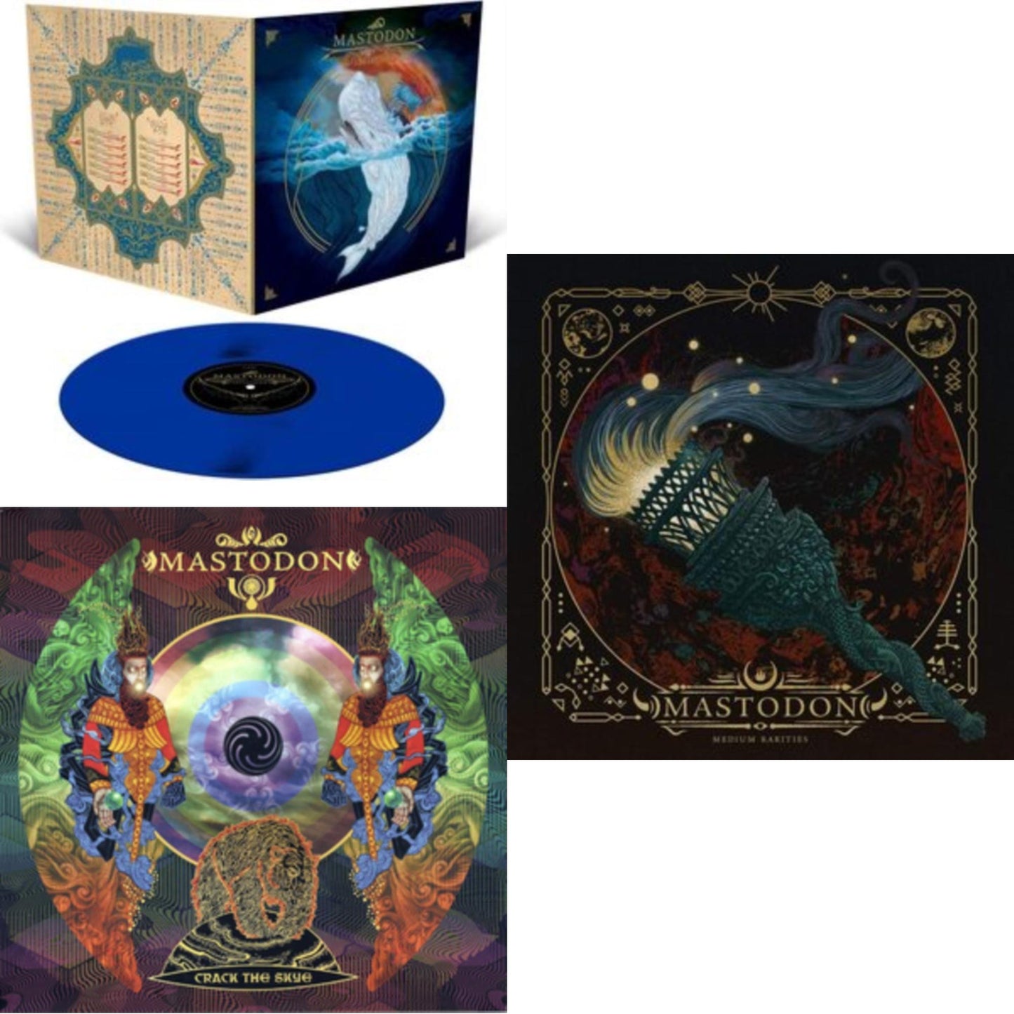 This is a 3 LP Vinyl SKU bundle.
1.This LP Vinyl is brand new.Format: LP VinylMusic Style: Progressive MetalThis item's title is: Leviathan (Opaque Blue LP Vinyl)Artist: MastodonLabel: RELAPSEBarcode: 781676493319Release Date: 5/5/2023
2.This LP Vinyl is brand new.