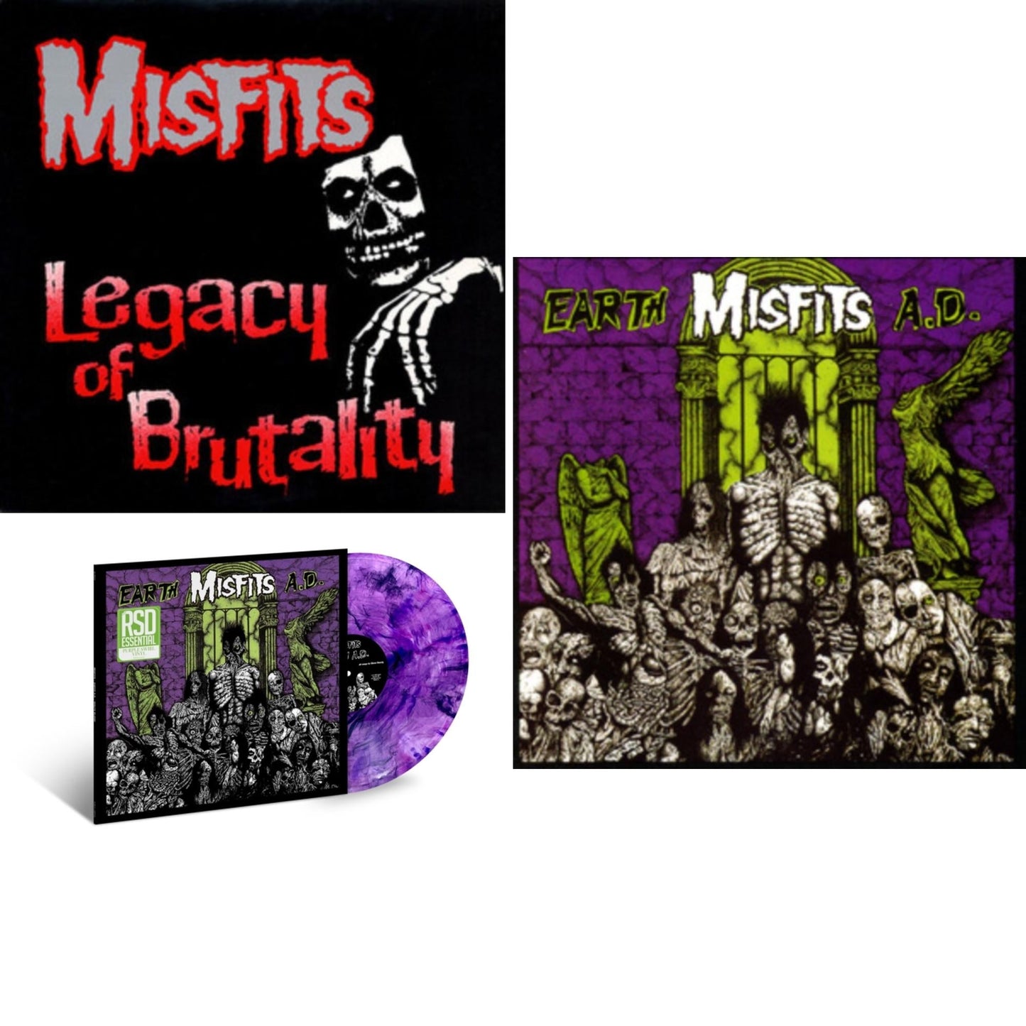 This is a 3 LP Vinyl SKU bundle.
1.This LP Vinyl is brand new.Format: LP VinylMusic Style: PunkThis item's title is: Legacy Of BrutalityArtist: MisfitsLabel: ASTRALWERKSBarcode: 017046190619Release Date: 4/2/1995
2.This LP Vinyl is brand new.