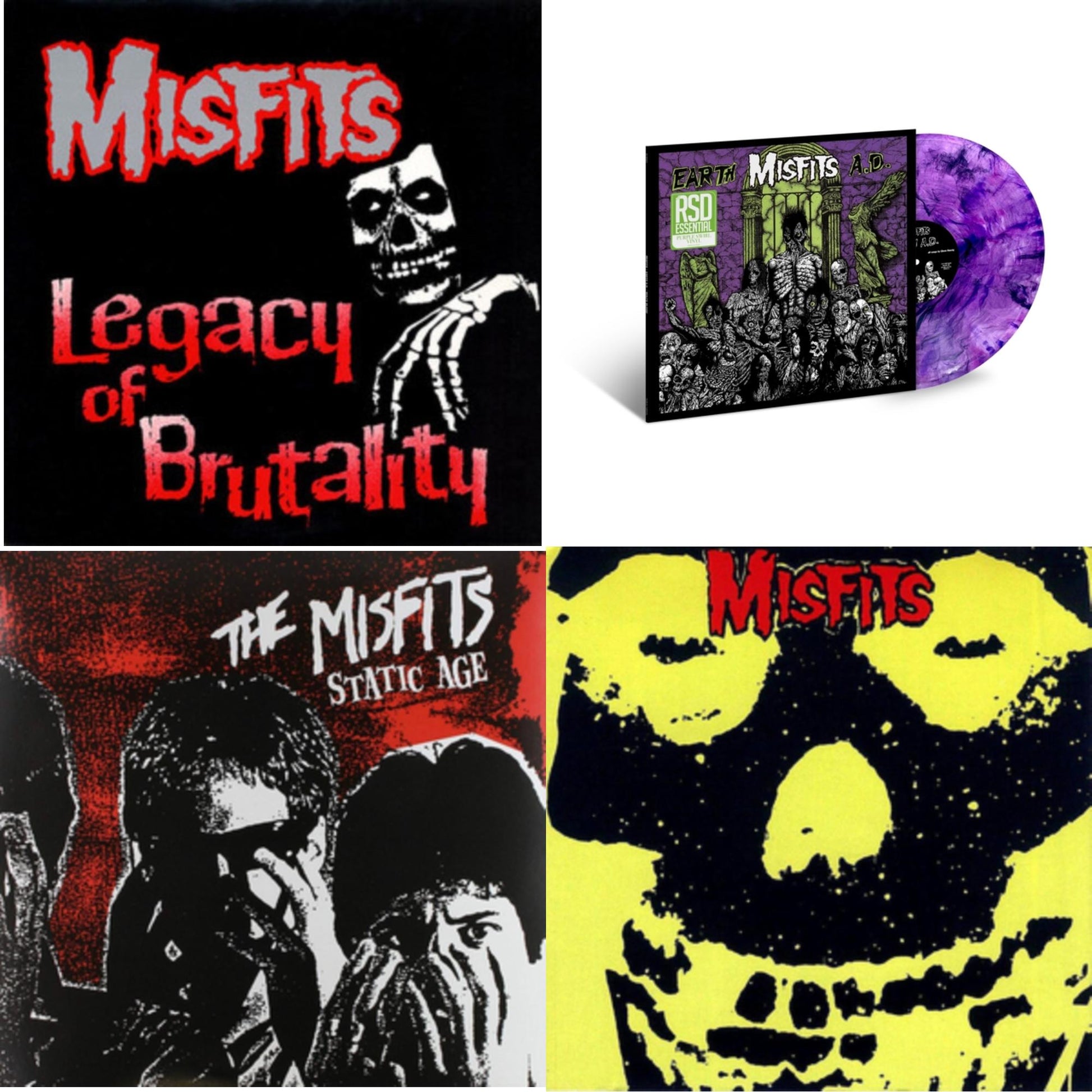This is a 4 LP Vinyl SKU bundle.
1.This LP Vinyl is brand new.Format: LP VinylMusic Style: PunkThis item's title is: Legacy Of BrutalityArtist: MisfitsLabel: ASTRALWERKSBarcode: 017046190619Release Date: 4/2/1995
2.This LP Vinyl is brand new.