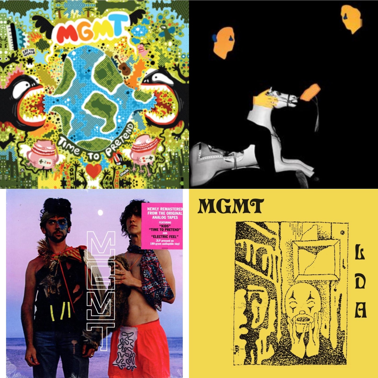 Time To Pretend (20Th Anniversary/Ep/Banana Yellow LP Vinyl) & Loss Of Life (Black & Grey Splatter LP Vinyl/140G) & Oracular Spectacular (180G) & Little Dark Age (X) (2LP/180G/Dl Card)
