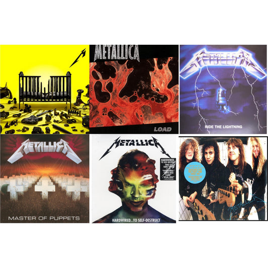 72 Seasons (2LP) & Load (Remastered/2LP/180G) & Ride The Lightning (180G) & Master Of Puppets (Remastered) & Hardwired To Self-Destruct (2LP/180G/Dl Card) & $5.98 Ep: Garage Days Re-Revisited (Remastered)