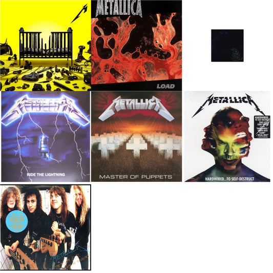 72 Seasons (2LP) & Load (Remastered/2LP/180G) & Metallica (Remastered/2LP) & Ride The Lightning (180G) & Master Of Puppets (Remastered) & Hardwired To Self-Destruct (2LP/180G/Dl Card) & $5.98 Ep: Garage Days Re-Revisited (Remastered)