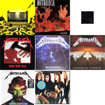 72 Seasons (2LP) & Load (Remastered/2LP/180G) & Metallica (Remastered/2LP) & Kill Em All (180G) & Ride The Lightning (180G) & Master Of Puppets (Remastered) & Hardwired To Self-Destruct (2LP/180G/Dl Card) & $5.98 Ep: Garage Days Re-Revisited (Remastered)