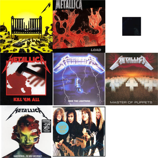 72 Seasons (2LP) & Load (Remastered/2LP/180G) & Metallica (Remastered/2LP) & Kill Em All (180G) & Ride The Lightning (180G) & Master Of Puppets (Remastered) & Hardwired To Self-Destruct (2LP/180G/Dl Card) & $5.98 Ep: Garage Days Re-Revisited (Remastered)