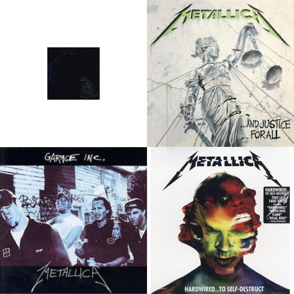 Metallica (Remastered/2LP) & Garage Inc. & Hardwired To Self-Destruct (2LP/180G/Dl Card) & And Justice For All (Remastered)