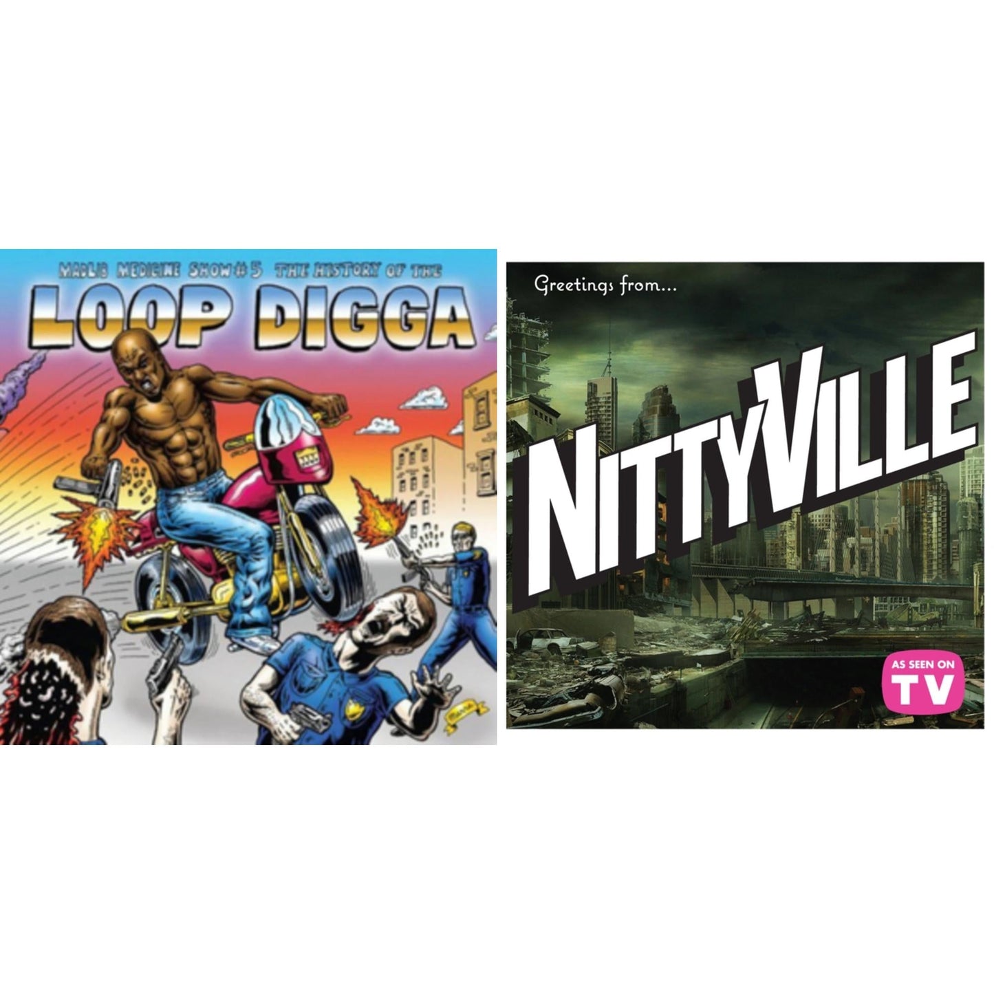 Medicine Show No. 5 - History Of The Loop Digga: 1990-2000 (2LP/Sky Blue Vinyl) (I) & Channel 85 Presents Nittyville: Season 1