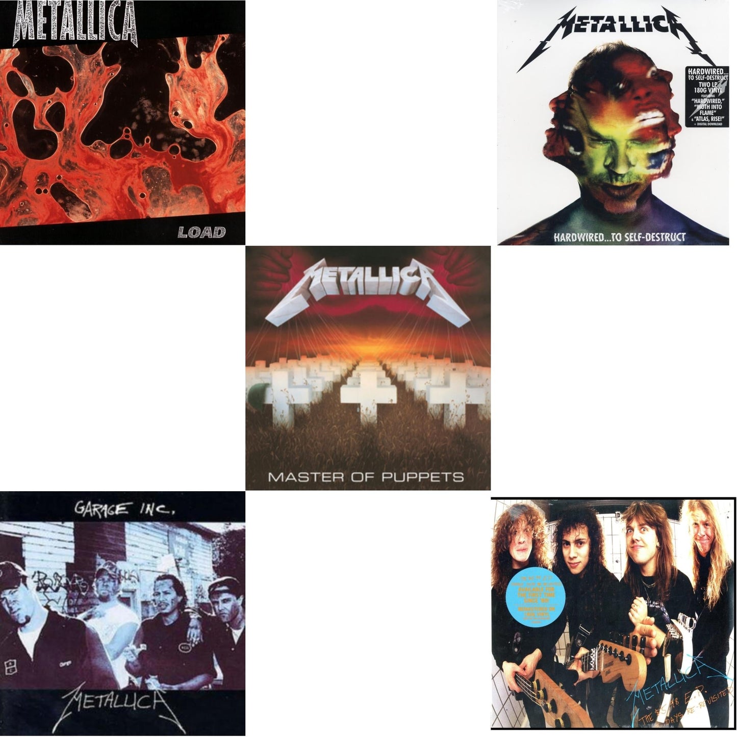 Load & Garage Inc. & Master Of Puppets (Remastered) & Hardwired To Self-Destruct (2LP/180G/Dl Card) & $5.98 Ep: Garage Days Re-Revisited (Remastered)