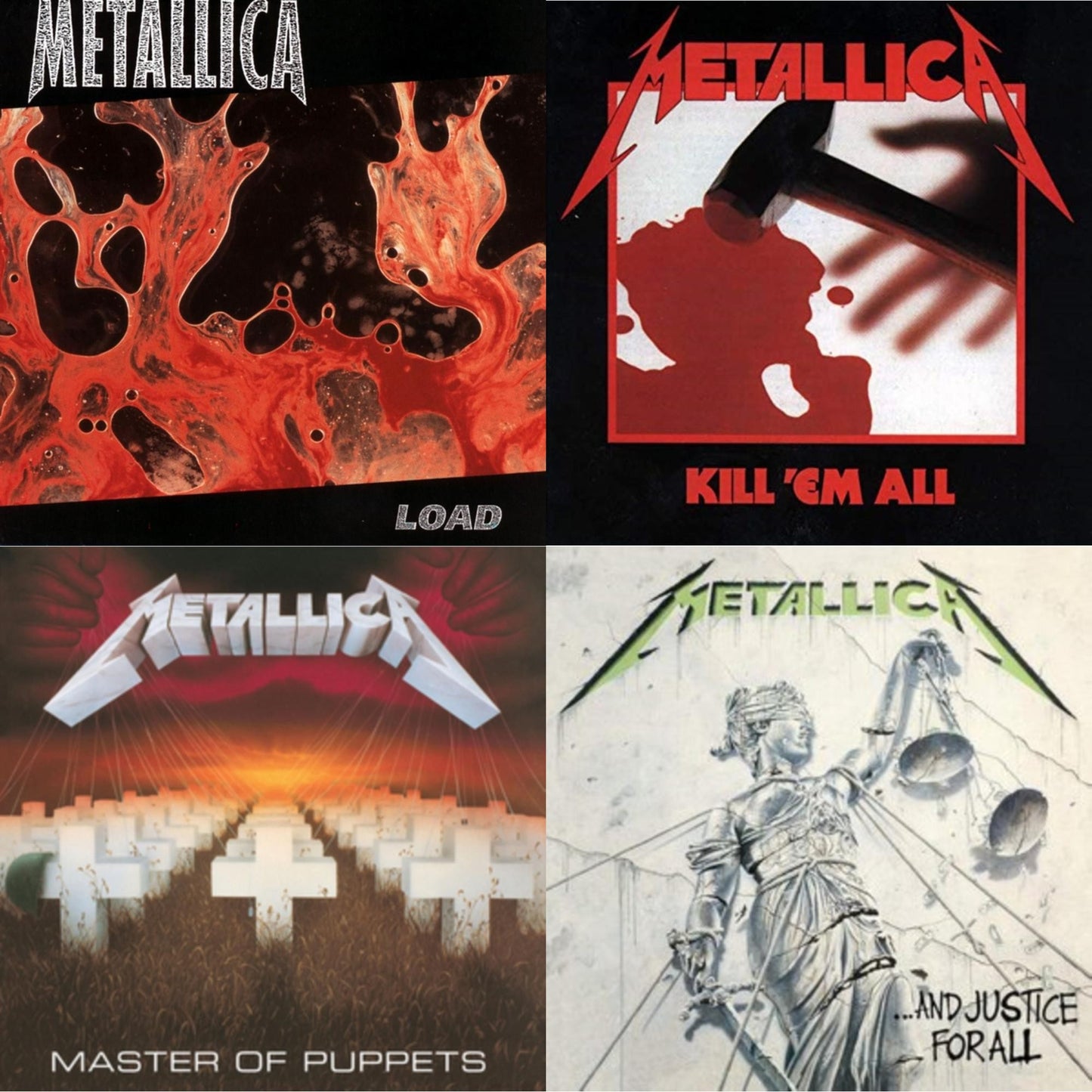 Load (Remastered/2LP/180G) & Kill Em All (180G) & Master Of Puppets (Remastered) & And Justice For All (Remastered)