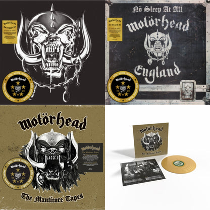 No Remorse (50Th Anniversary) (Red/Black Splatter Vinyl/2LP) & No Sleep At All (50Th Anniversary) (Clear/Black-White Splatter LP Vinyl) & Manticore Tapes & Manticore Tapes (Gold LP Vinyl)