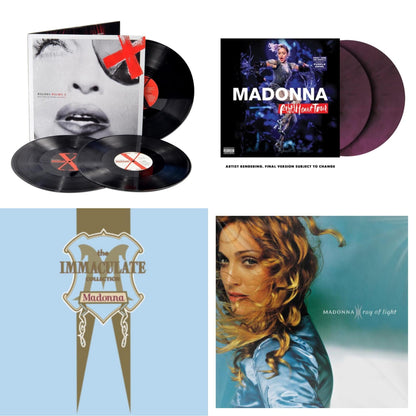 This is a 4 LP Vinyl SKU bundle.
1.This LP Vinyl is brand new.Format: LP VinylThis item's title is: Madame X (Live) (3LP)Artist: MadonnaLabel: WARNER RECORDSBarcode: 603497837892Release Date: 9/22/2023
2.This LP Vinyl is brand new.