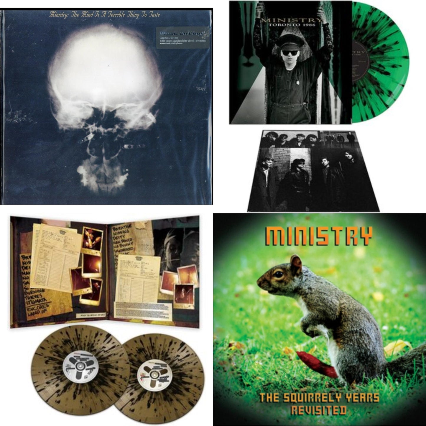Mind Is A Terrible Thing To Taste (180G) & Toronto 1986 (Green & Black Splatter LP Vinyl) & Live Necronomicon (Black & Gold Splatter Vinyl/2LP) & Squirrely Years Revisited (Purple Marble LP Vinyl)