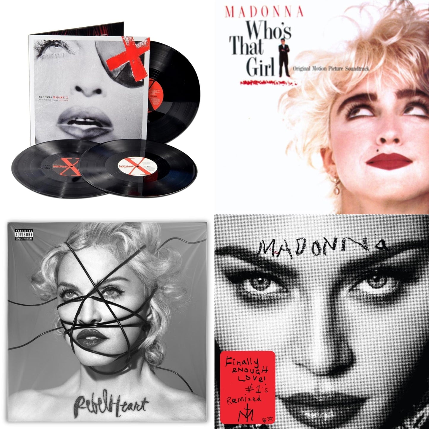 Rebel Heart & Madame X (Live) (3LP) & Finally Enough Love (2LP) & Who's That Girl Ost (Back 2 The 80S) (I)