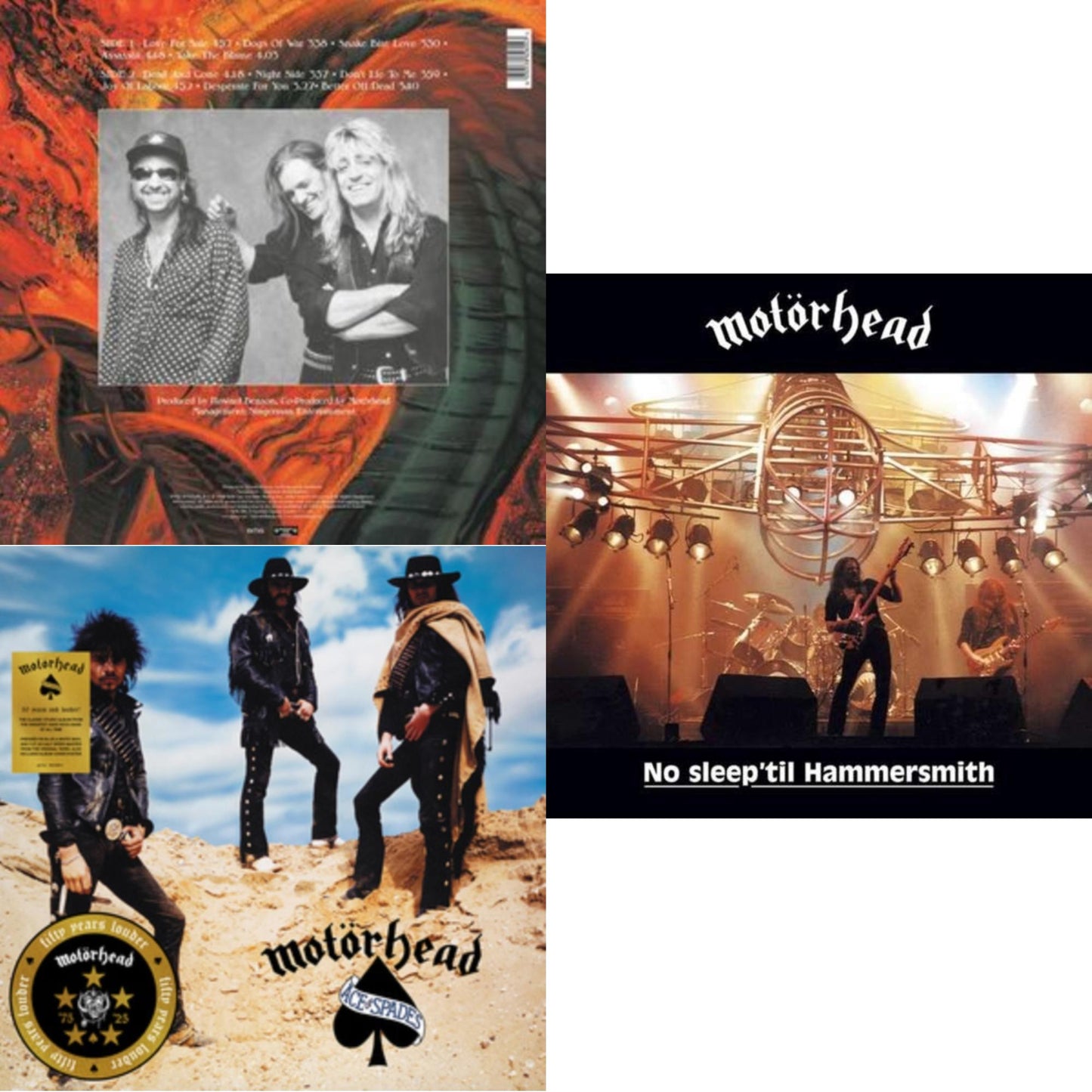 Snake Bite Love & Ace Of Spades (50Th Anniversary) (Blue/White LP Vinyl/Half-Speed Master) & No Sleep Til Hammersmith