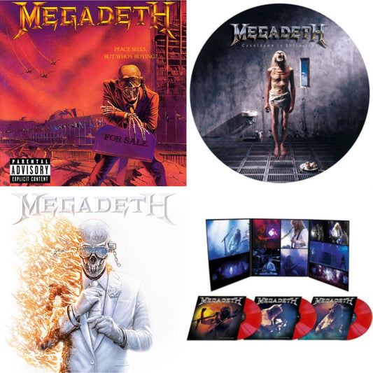 Peace Sells But Who's Buying & Countdown To Extinction (Picture Disc) & Megadeth (2LP) & Night In Buenos Aires (Red LP Vinyl)